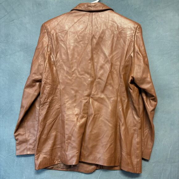 Navarre Leather Company Jacket Blazer Button Down Preppy Academia Boho Country - Picture 2 of 11